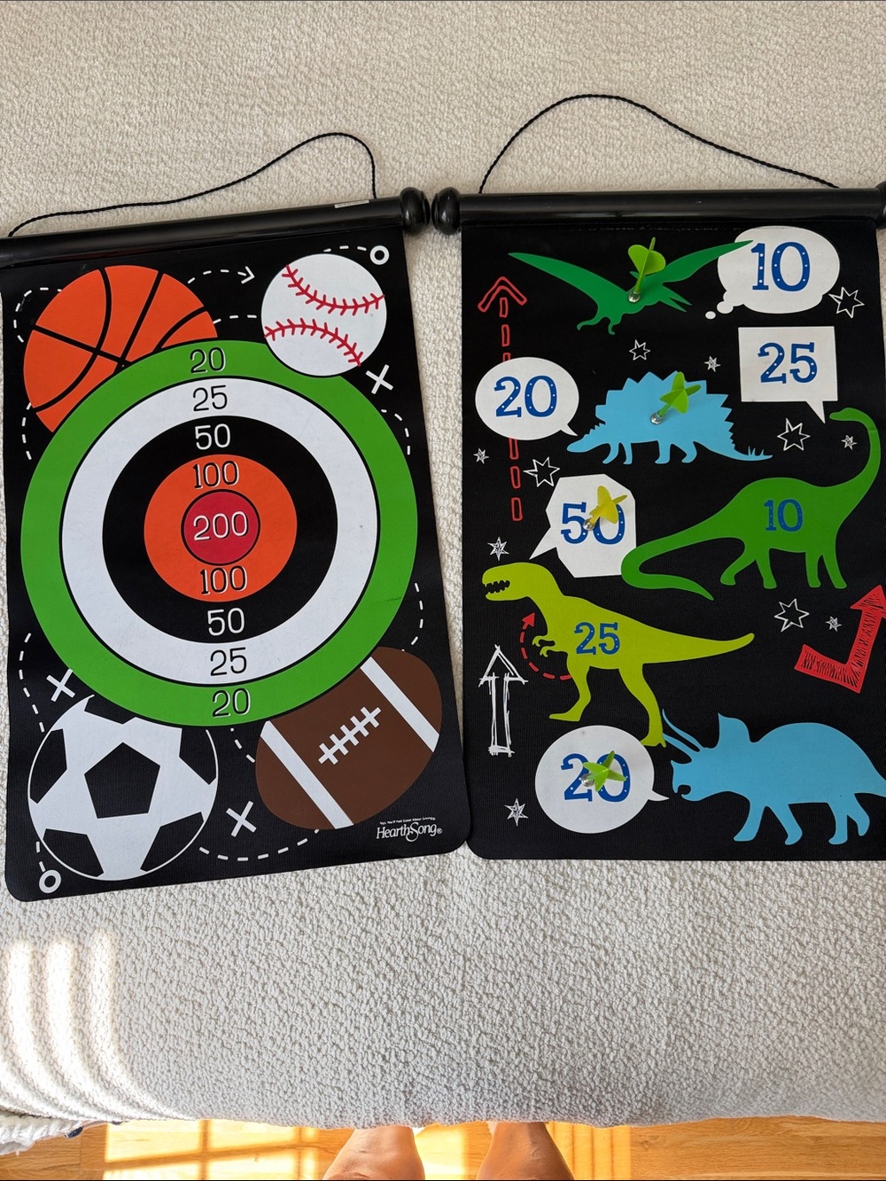 2 Magnetic Dart Boards:  2 Boards = 4 scenes/games